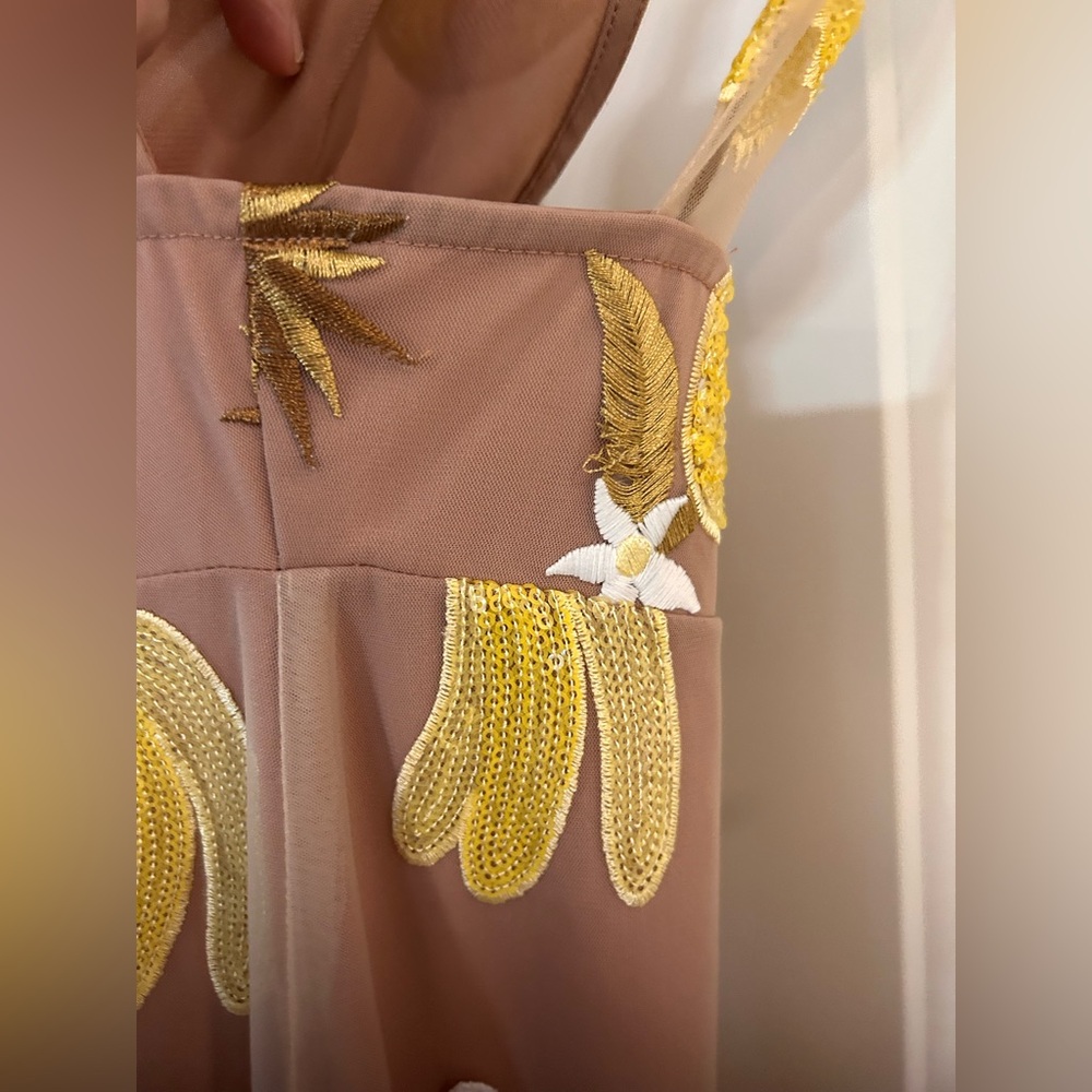 For Love And Lemons Yellow Floral Midi Dress - Picture 7 of 14